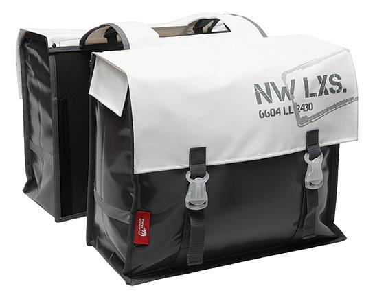 Tas New looxs bisonyl basic dubbel wit/grijs