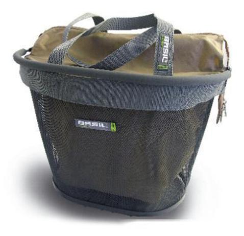 Tas Basil inzet/shopper bruin nito