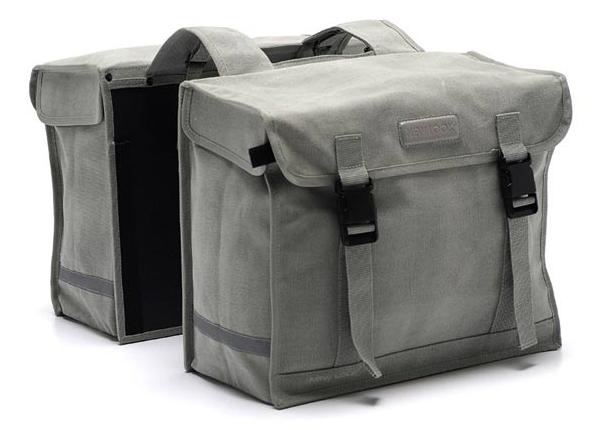 New Looxs dubbele tas Canvas Deluxe grs