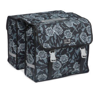 New Looxs fietstas dubbel Fiori zarah black