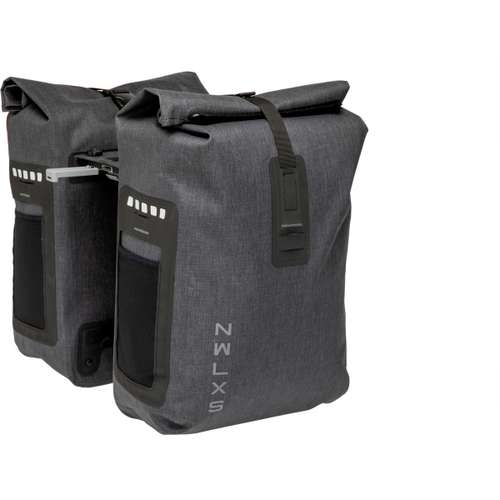 New Looxs fietstas dubbel Varo waterdicht grey MIK