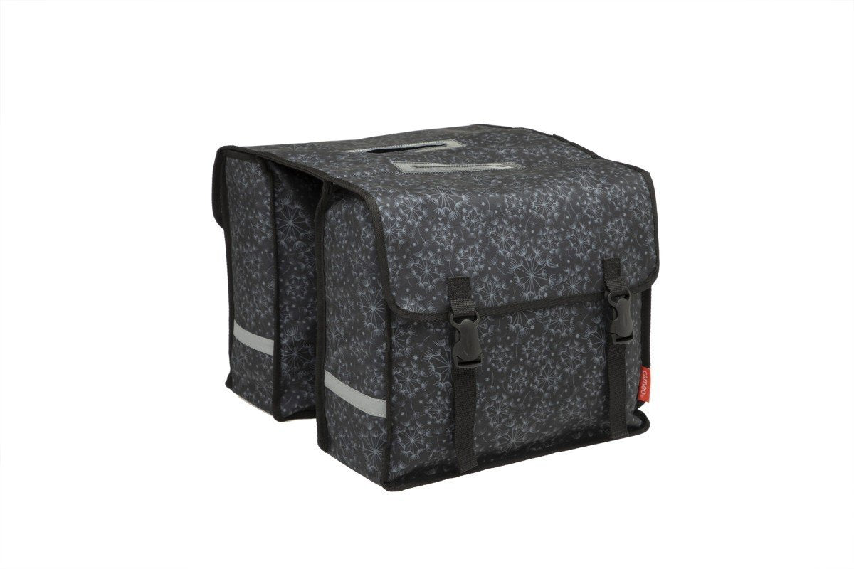 Cameo fietstas dubbel Tara black 25L