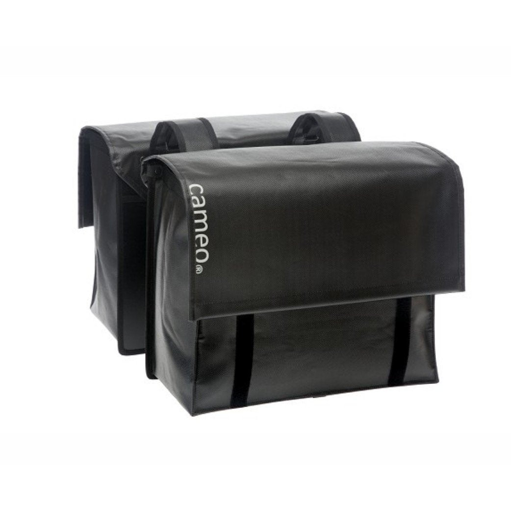 Cameo fietstas dubbel Cameo bisonyl zwart 46L