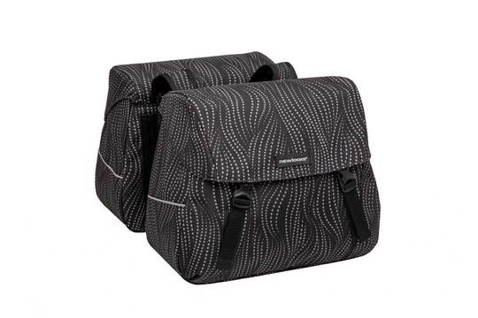 New Looxs fietstas dubbel Joli Alma black 37L