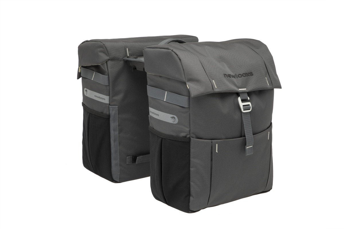 New Looxs fietstas dubbel Vigo grey Racktime 37L