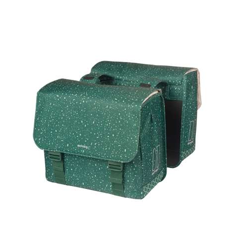 Basil fietstas dubbel Flair groen 35L