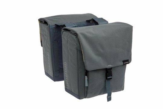 New Looxs fietstas dubbel Tulum grey green 32L