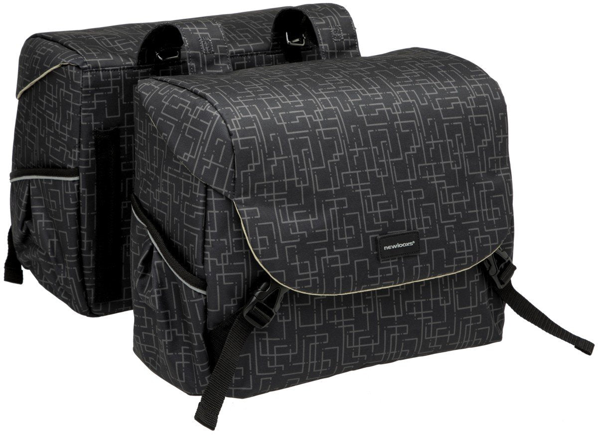New Looxs fietstas dubbel Mondi Joy Ivy black 38L