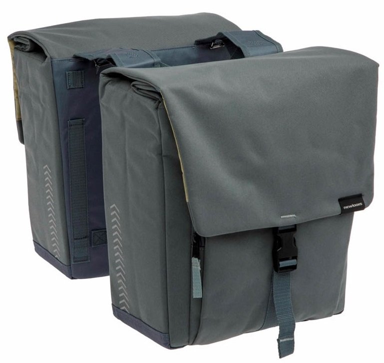 New Looxs fietstas dubbel Tulum grey green 32L