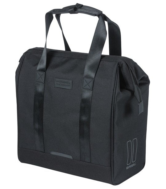Basil shoppertas Grand MIK Hooks zwart 23L
