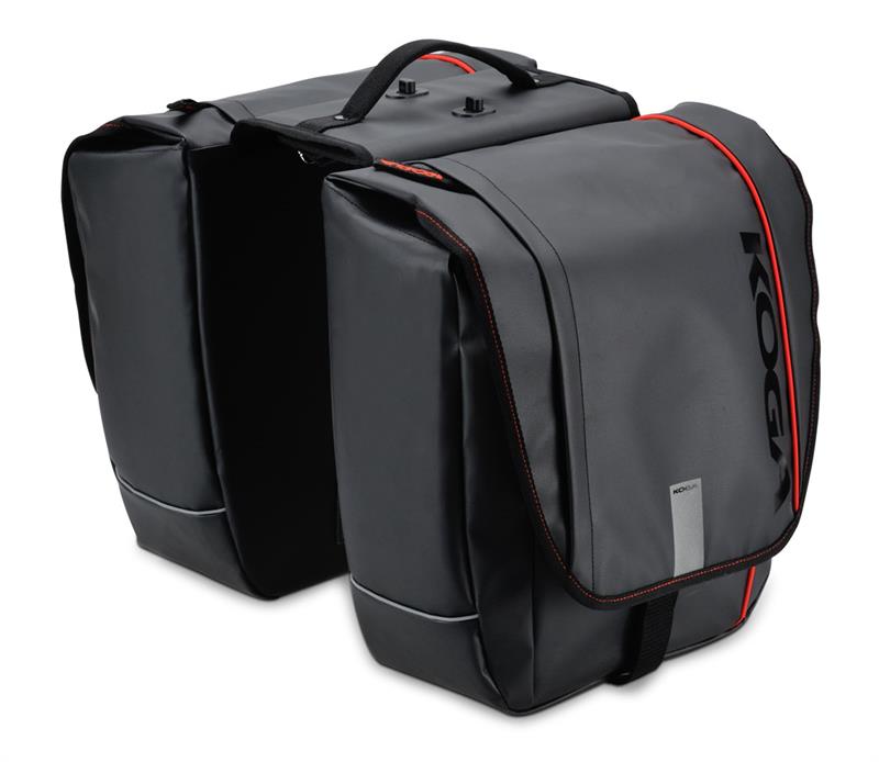 Tas Koga dubbel zwart/rood