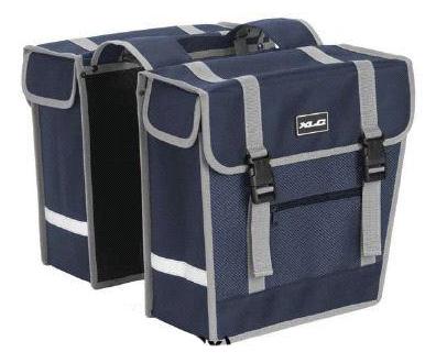 Tas  dubbel  blauw schuin