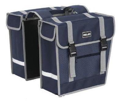Tas  dubbel  blauw schuin