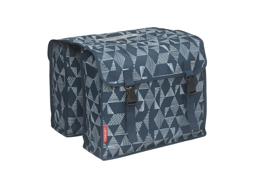 Cameo fietstas dubbel Triangle blue