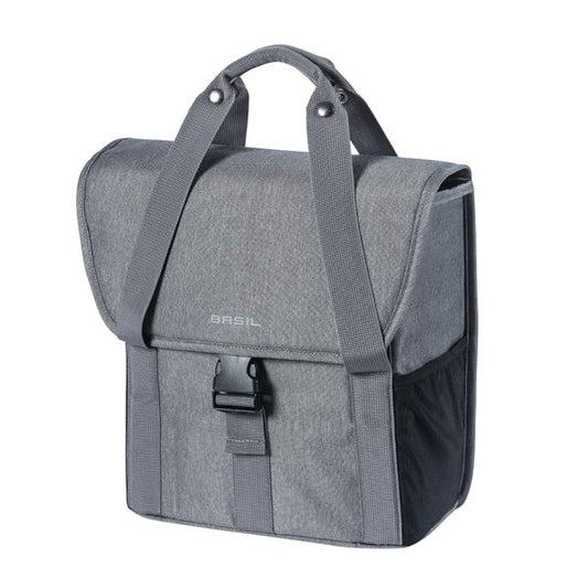 Basil fietstas enkel Go grey melee 16L