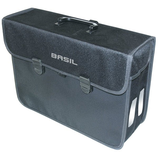 Basil fietstas enkel Malaga XL zwart 17L
