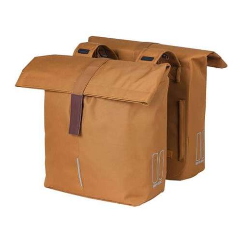 Basil fietstas dubbel City camel bruin