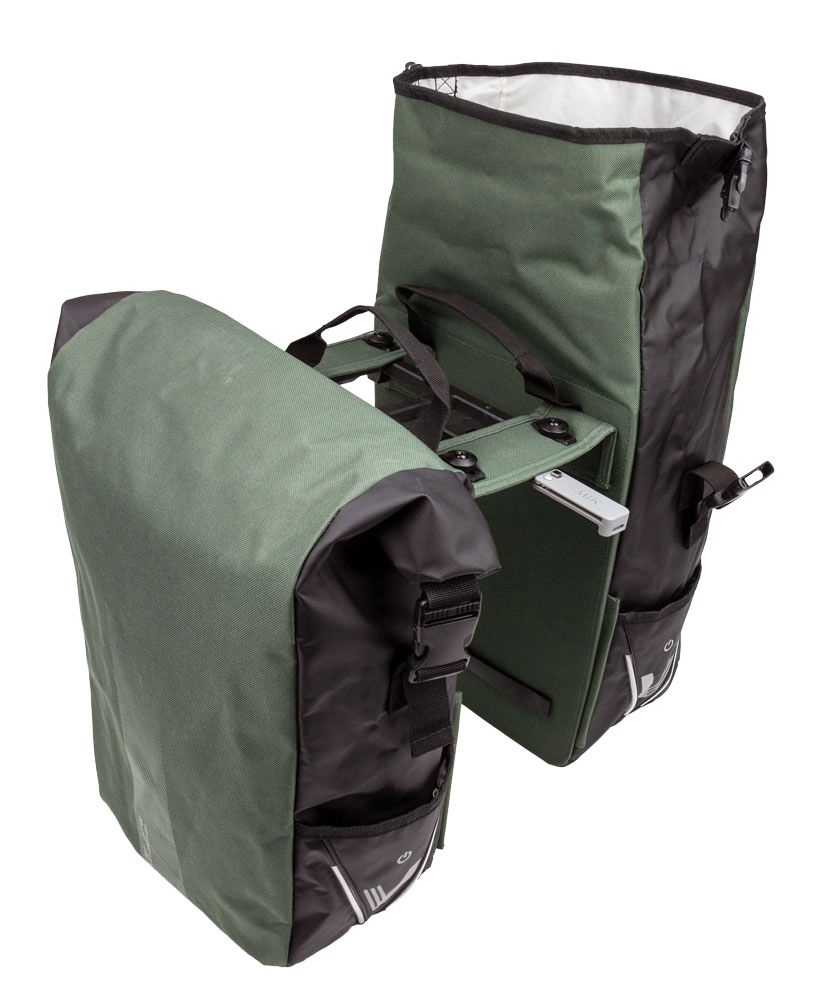 Tas  vlight rolltop mik dubbel gr/zw bas107