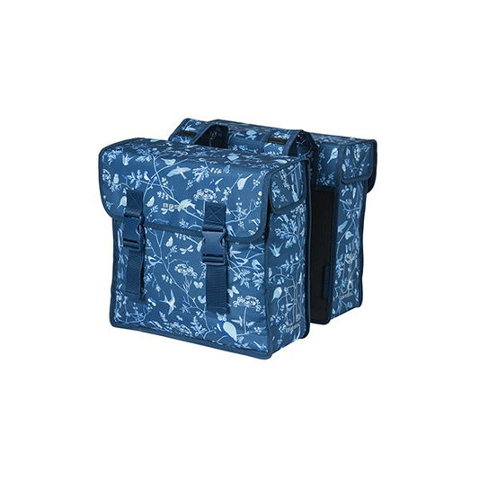 Basil fietstas dubbel Wanderlust indigo blauw 35L