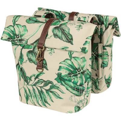 Basil fietstas dubbel Ever-Green sandshell beige 2