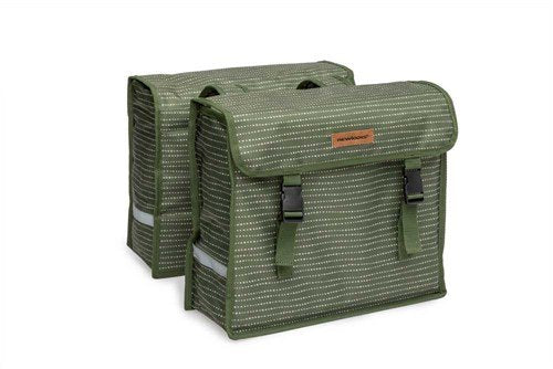 New Looxs fietstas dubbel Fiori Nomi green 30L