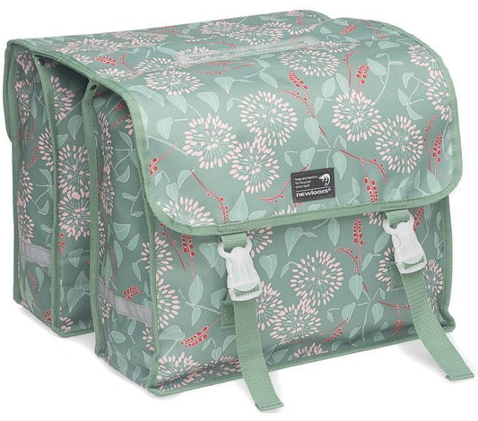 New Looxs fietstas dubbel Fiori zarah green
