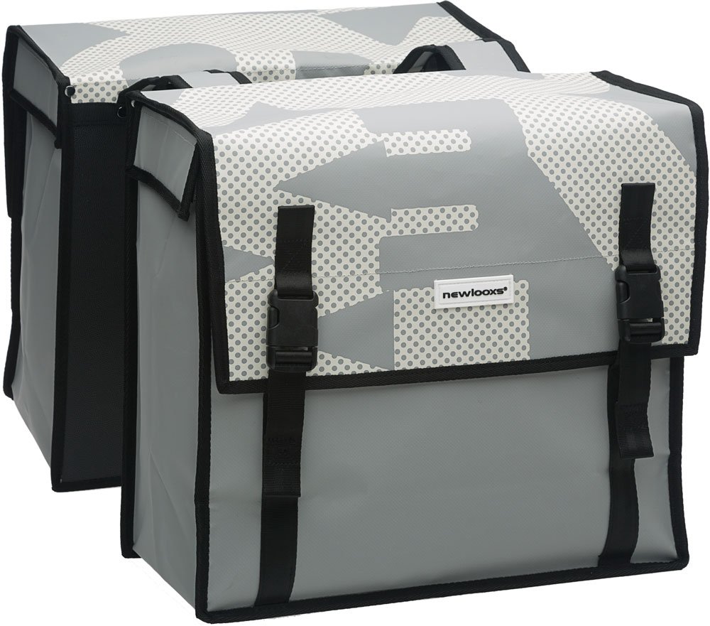 New Looxs dubbele tas Bisonyl White grey