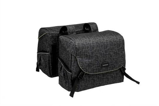 New Looxs fietstas dubbel Mondi Joy Ivy black 38L