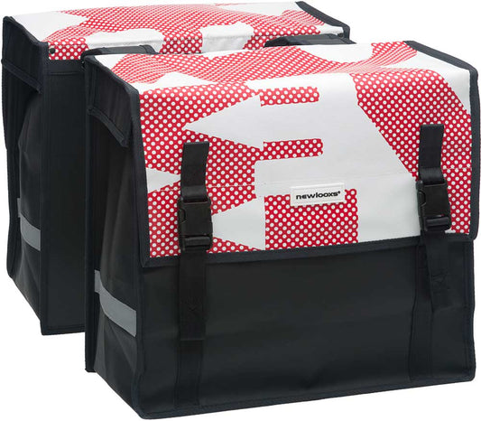 New Looxs dubbele tas Bisonyl Red white