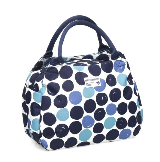 New Looxs handtas Tosca Midi Dots blauw