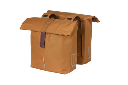 Basil fietstas dubbel City camel bruin
