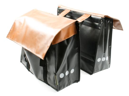 Tas bas basonyl dubbel zwart/bruin 40l