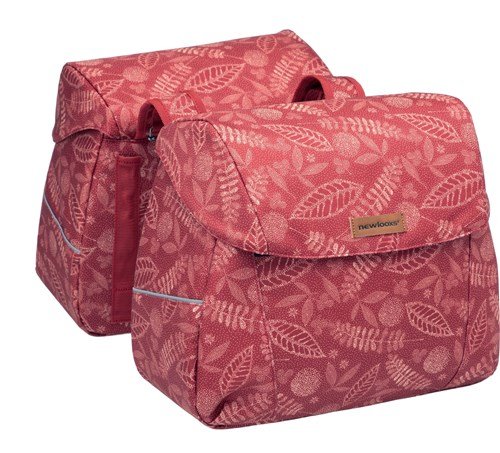 New Looxs fietstas dubbel Joli Forest red 37L