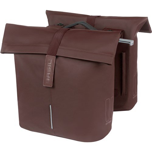 Basil fietstas dubbel City roasted brown MIK 28-32