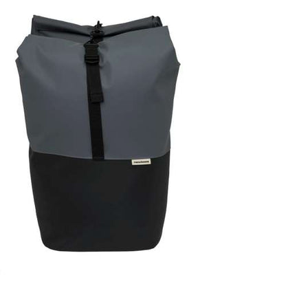 New Looxs fietstas dubbel Nyborg donkergrijs/zwart