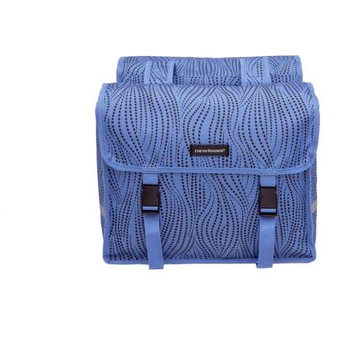New Looxs fietstas dubbel Fiori Alma blue 30L