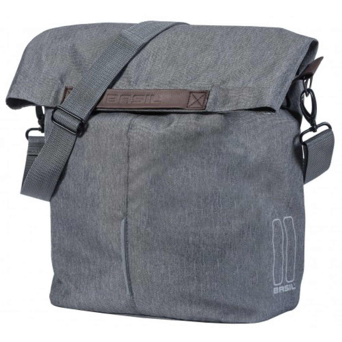 Basil shoppertas City grey melee 14-16L