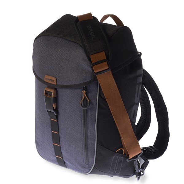 Basil rugtas Miles daypack black slate 17L