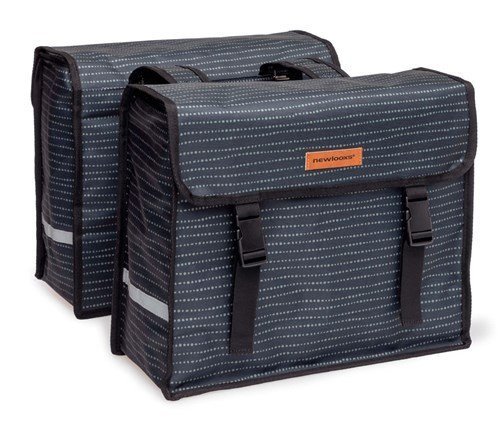 New Looxs fietstas dubbel Fiori Nomi black 30L