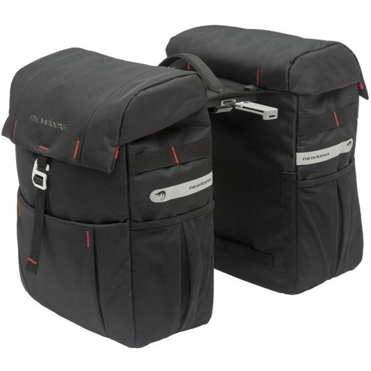 New Looxs fietstas dubbel Vigo black Racktime 37L