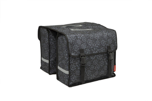 Cameo fietstas dubbel Tara black 25L