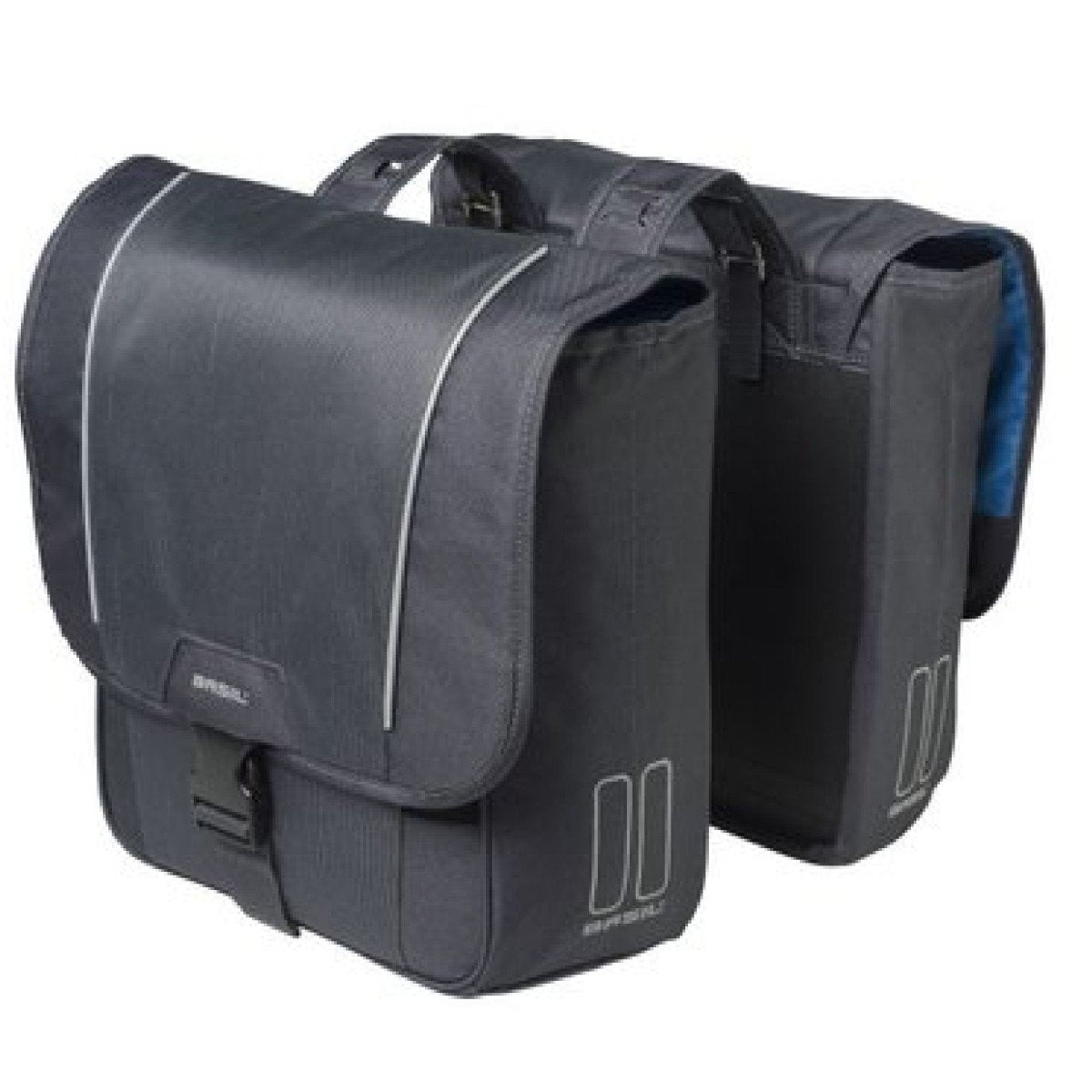 Basil fietstas dubbel Sport Design graphite 32L