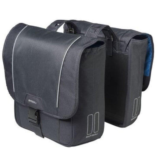 Basil fietstas dubbel Sport Design graphite 32L