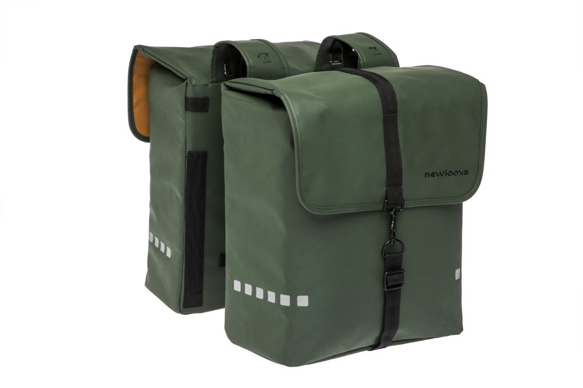 New Looxs fietstas dubbel Odense green 39L