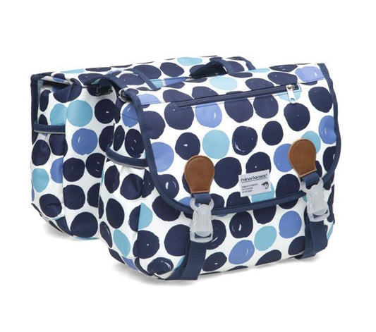 New Looxs dubele tas Joli Midi Dots blauw