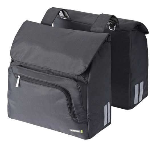 Basil dubb tas Select dark grey