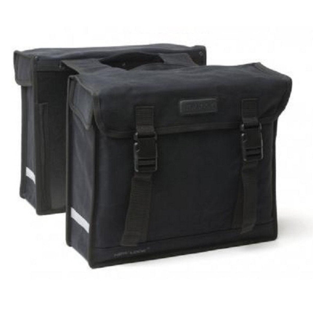 New Looxs fietstas dubbel 31 canvas zwart 66L