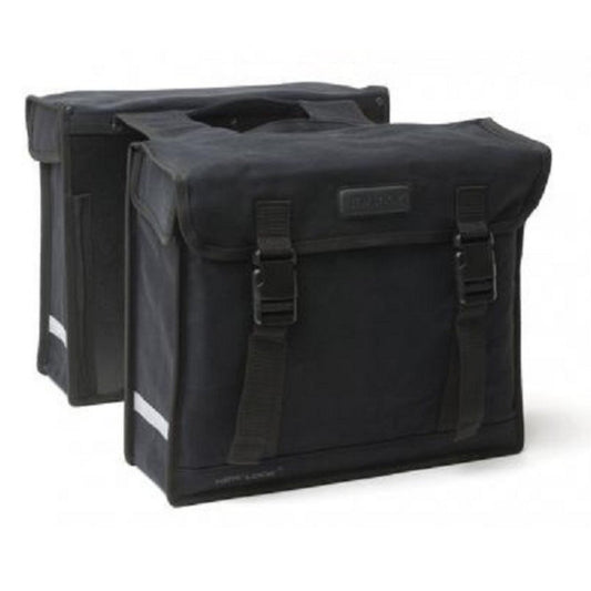 New Looxs fietstas dubbel 31 canvas zwart 66L