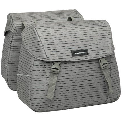 New Looxs fietstas dubbel Joli nomi grey 37L