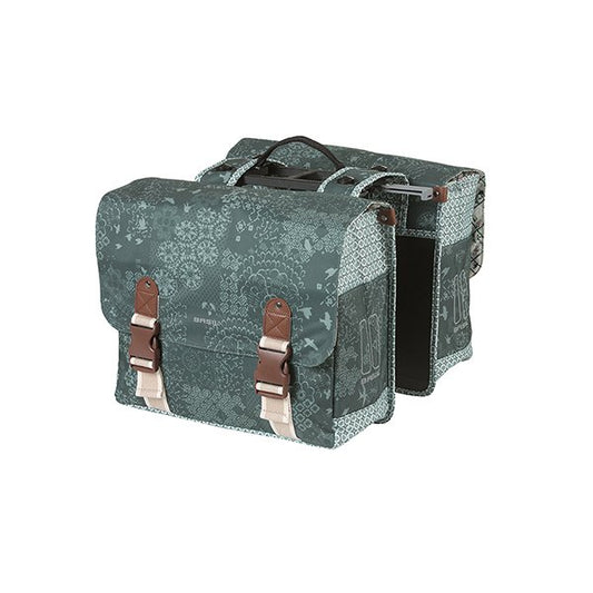 Basil fietstas dubbel Boheme forest groen MIK 35L